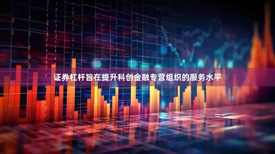 证券杠杆旨在提升科创金融专营组织的服务水平