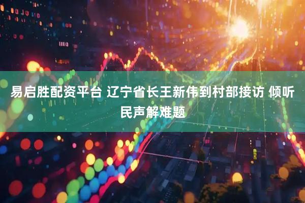 易启胜配资平台 辽宁省长王新伟到村部接访 倾听民声解难题